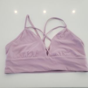 Lululemon strappy sport bra lilac purple size 10